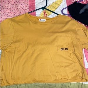 yellow dream crop top